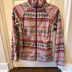 Columbia Multicolor Patterned Fleece Jacket